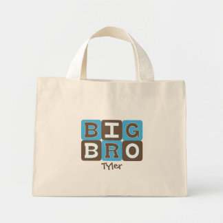 Bolso De Tela Diminuto MOD bloquea Big Bro - Blue & Brown Personalizado