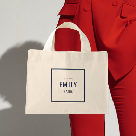 Bolso De Tela Diminuto Moda Belleza de la Marina Francesa / Promoción de 