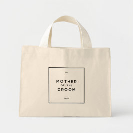 Bolso De Tela Diminuto Moda Mínimo Monograma Francés Madre Del Groom