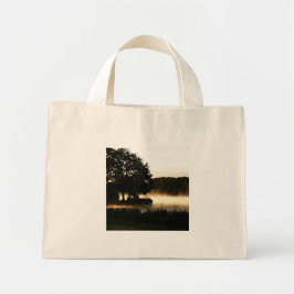 Bolso De Tela Diminuto Morning Lake Scene ttcnm