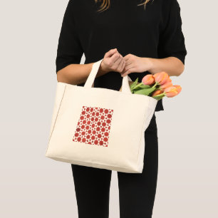Bolso De Tela Diminuto Mosaïque indienne rouge ITIMUD