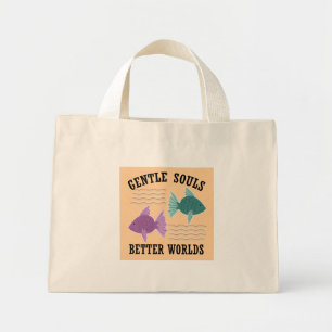 Bolso De Tela Diminuto Mundos Mejores