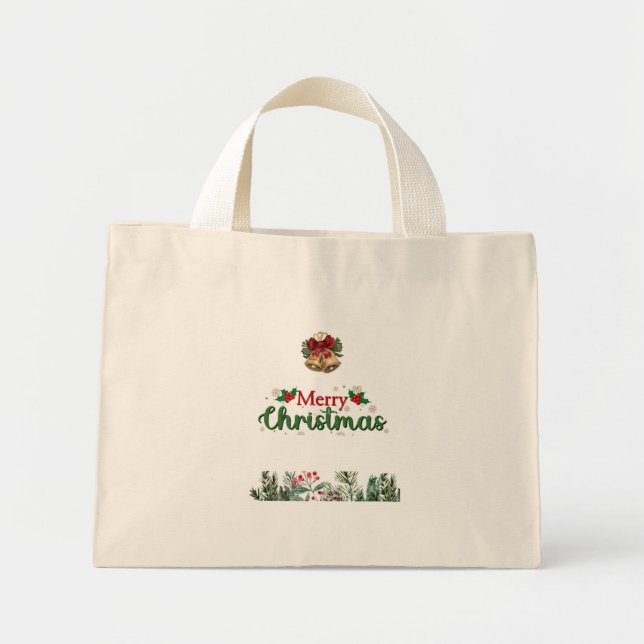 Bolso De Tela Diminuto Navidades Tote Bag (Frente)