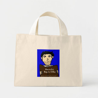Bolso De Tela Diminuto NeuroCiencia. Rogamos discrepar., Arte Espontáneo.