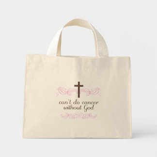Bolso De Tela Diminuto No puedo hacer cáncer sin Dios