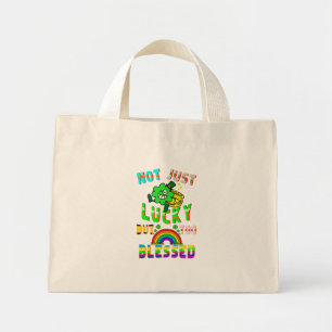 Bolso De Tela Diminuto No Sólo Suerte, Sino También Bendecida.