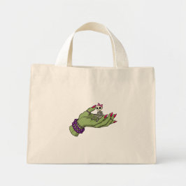 Bolso De Tela Diminuto Novia de Frankenstein con Skeleton Bow