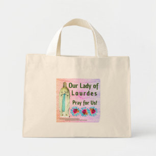 Bolso De Tela Diminuto Nuestra Señora de Lourdes