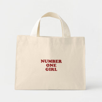 Bolso De Tela Diminuto Number One Girl Tote Bag
