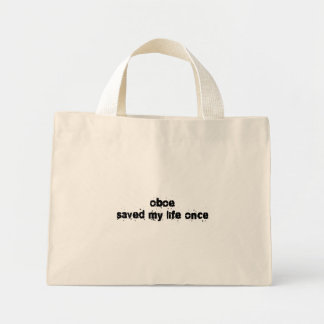 Bolso De Tela Diminuto Oboe salvó mi vida una vez