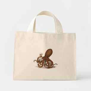 Bolso De Tela Diminuto Octopus Holding Chemistry Flask Steampunk Science