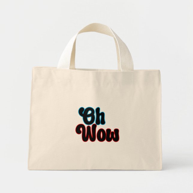 Bolso De Tela Diminuto Oh Wow.b (Frente)