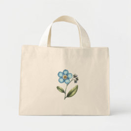 Bolso De Tela Diminuto Olvídenme de no flor
