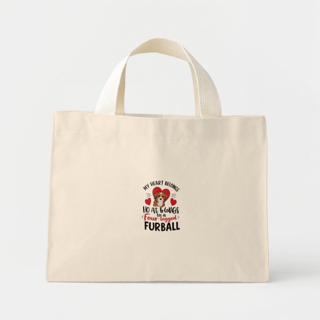 Bolso De Tela Diminuto Orgullo padre mascota (Frente)