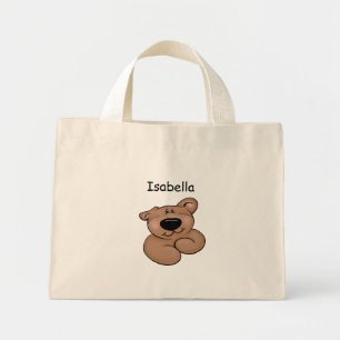 Bolso De Tela Diminuto Oso de peluche personalizado personalizado