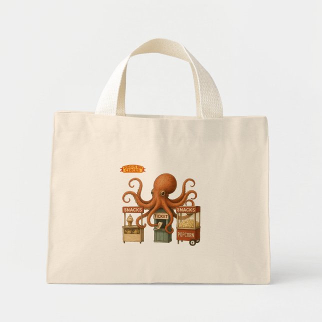 Bolso De Tela Diminuto Otto’s circus snack shack (Frente)