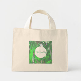 Bolso De Tela Diminuto Palm Tree de vibraciones verdes positivas deja pas