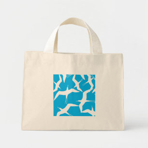 Bolso De Tela Diminuto Patrón de Producto de Aves Voladoras Hermosas
