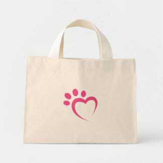 Bolso De Tela Diminuto paw paw love heart icon