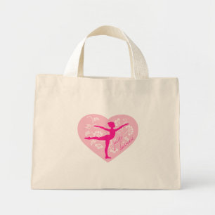 Bolso De Tela Diminuto Pequeña Ballerina Tote