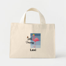 Pequeña Princesa de diseño de flamenco rosa - Tote