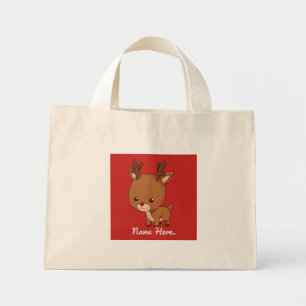 Bolso De Tela Diminuto Pequeño reno