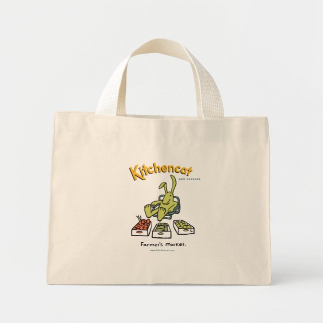 Bolso De Tela Diminuto pequeño tote (Frente)