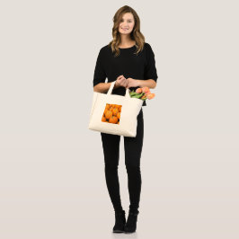 Bolso De Tela Diminuto Pequeño Tote de calabaza