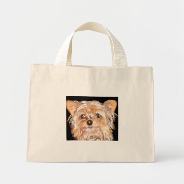 Bolso De Tela Diminuto Perro 4, Tote pequeño (Frente)
