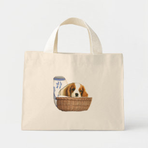 Bolso De Tela Diminuto Perros de Cachorro