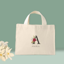 Personalizable floral moderno monogramado