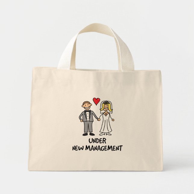 Bolso De Tela Diminuto Personalizado Boda - Bajo Nueva Administración (Frente)