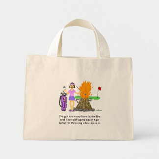 Bolso De Tela Diminuto Personalizado de golf Tote Bag