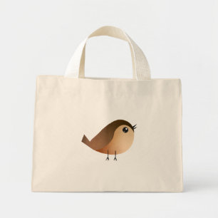 Bolso De Tela Diminuto Personalizado de pájaro de Sparrow