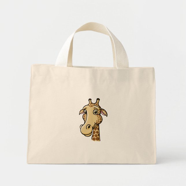 Bolso De Tela Diminuto Personalizado Giraffe (Frente)