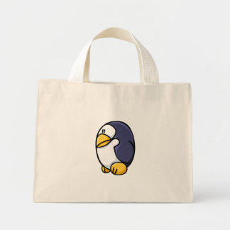 Bolso De Tela Diminuto Personalizado Pingüino