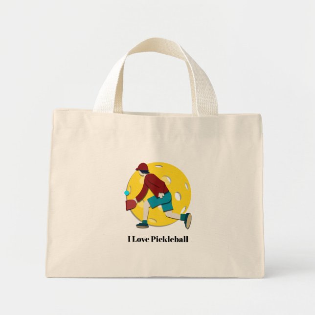 Bolso De Tela Diminuto Pickle Ball (Frente)