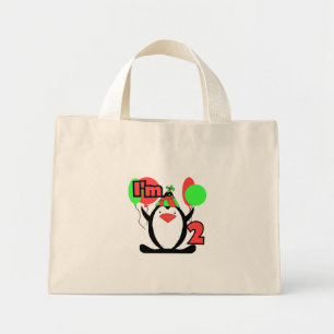 Bolso De Tela Diminuto Pingüino Soy Dos camisetas y Regalos