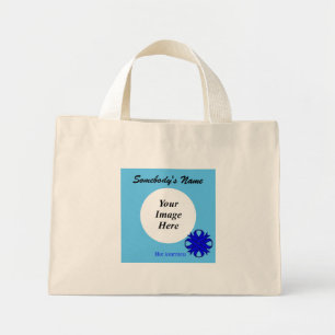 Bolso De Tela Diminuto Plantilla de Cinta de Clover Azul por Kenneth Yonc
