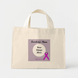 Bolso De Tela Diminuto Plantilla de cinta morada estándar por Kenneth Yon