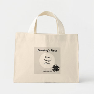Bolso De Tela Diminuto Plantilla de cinta negra de trazo por Kenneth Yonc