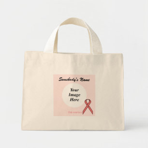 Bolso De Tela Diminuto Plantilla de cinta rosa estándar por Kenneth Yonci