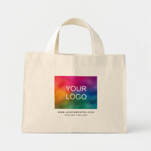 Bolso De Tela Diminuto Plantilla de logotipo de envío de dirección de sit