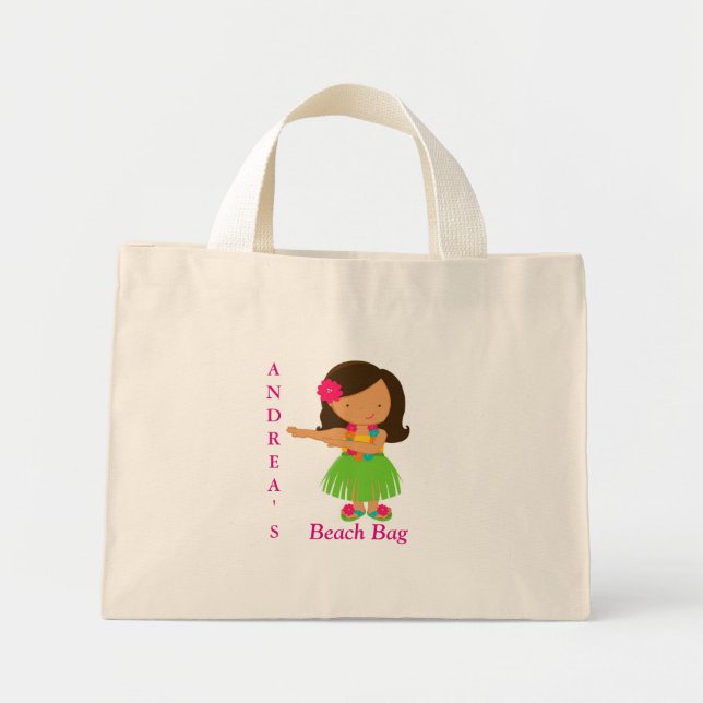 Bolso De Tela Diminuto Playa (Frente)