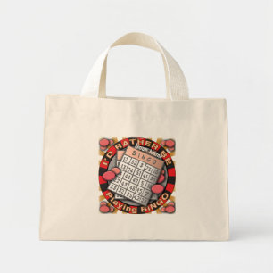 Bolso De Tela Diminuto Prefiero jugar bingo