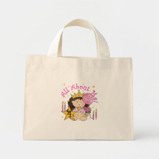 Bolso De Tela Diminuto Princesa todo sobre mí camisetas de cumpleaños