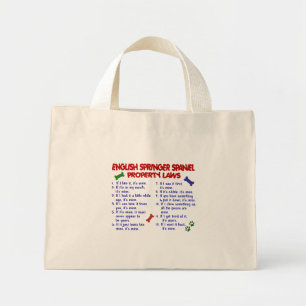 Bolso De Tela Diminuto PRINCIPAL INGLÉS SPANIEL Leyes de propiedades 2