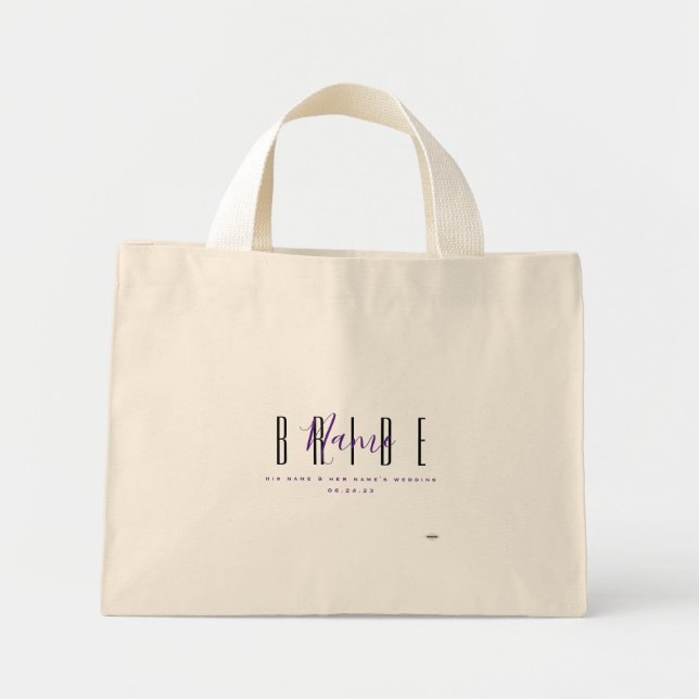 Bolso De Tela Diminuto Proud Bride Tote Bag HAMbyWG (Frente)
