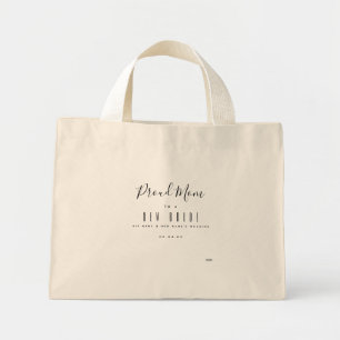 Bolso De Tela Diminuto Proud Mom Personalized Tote HAMbyWG