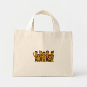 Bolso De Tela Diminuto Pueblo Bunian/Sebabah